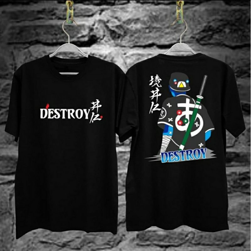 COD / KAOS DISTRO DESTROY / BAJU KAOS KATANA / KAOS JEPANG / KAOS DISTRO PRIA / KAOS PRIA DEWASA