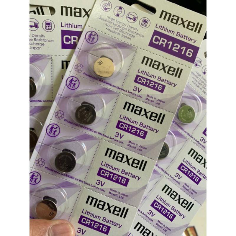 baterai batre original maxell CR1216