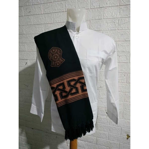 SORBAN YAMAN ORIGINAL TEBAL Sorban Rida Kashmiri Motif Terompah Premium