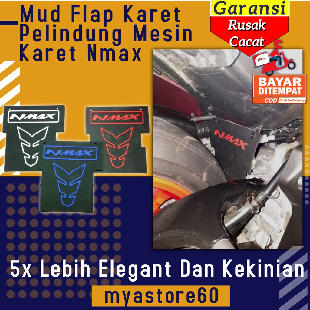 Mud Flap Sambungan Mudflap Nmax Karet Pelindung Mesin Karet Aksesoris Variasi Yamaha Nmax Old Lama