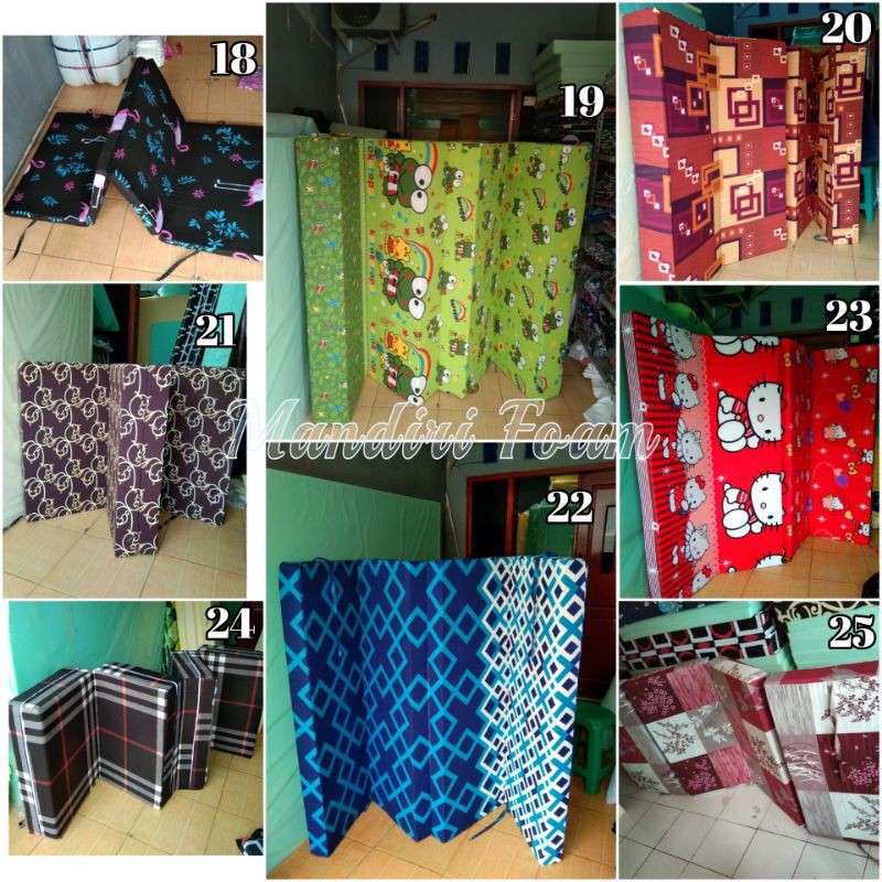 Sarung Kasur Lipat 4 Busa Inoac tebal 5cm 10cm 15cm 20cm