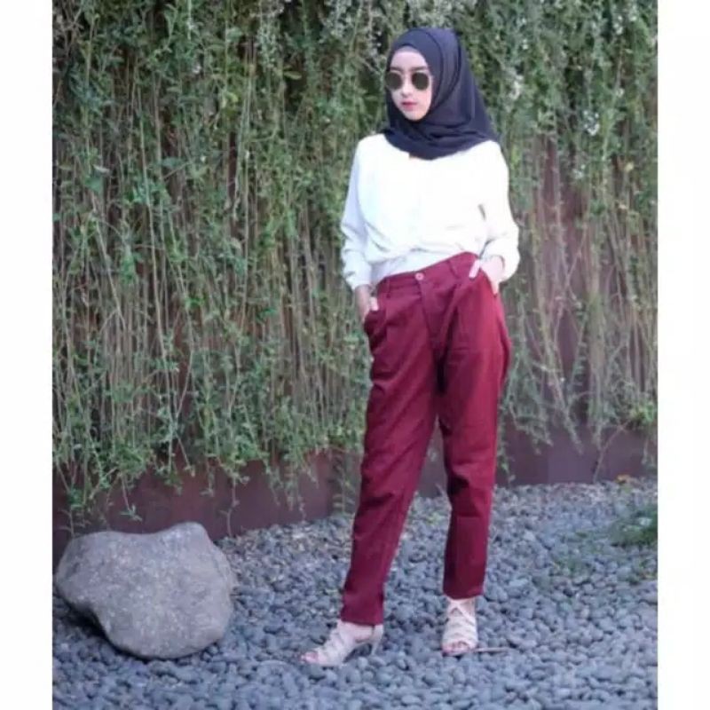  BAGGY  PANTS  CELANA KERJA CELANA PANJANG BAHAN  AMERICAN 