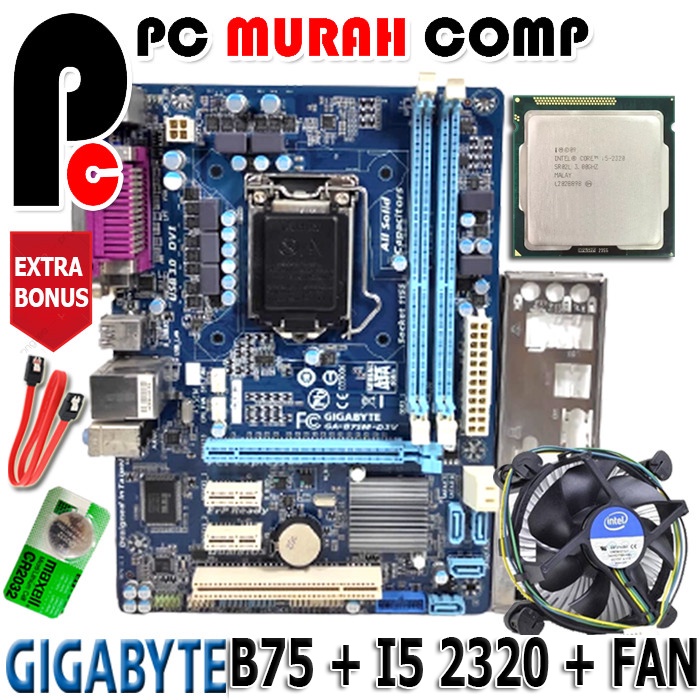 Mainboard SOKET B75 LGA 1155 + Processor