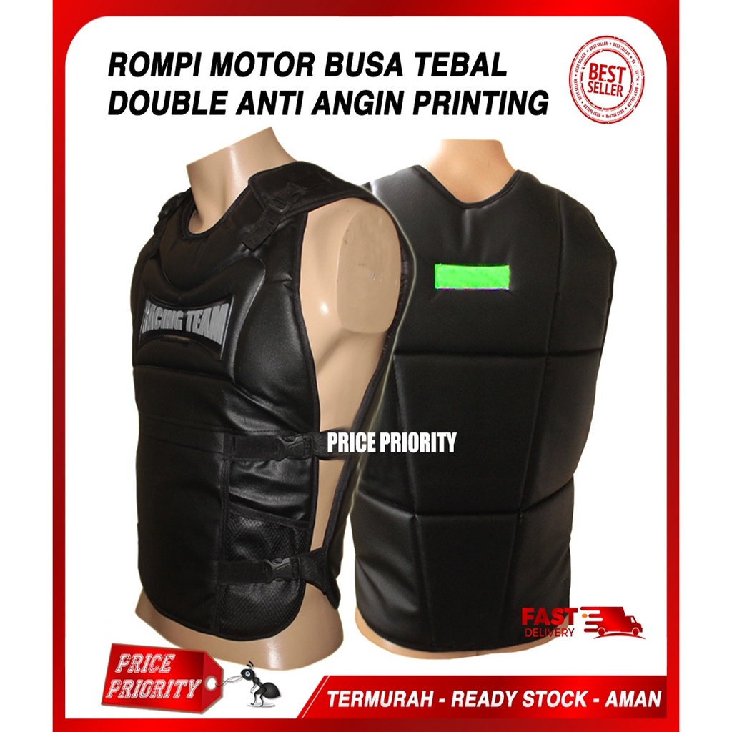 Rompi Motor Murah Pelindung Dada Body Protector Depan Belakang