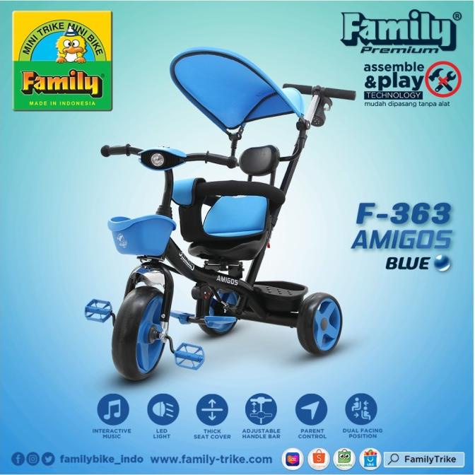 sepeda roda tiga family Amigos f 363