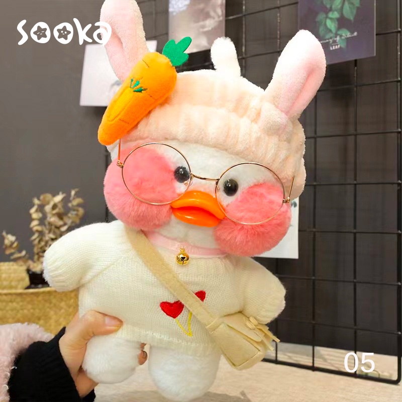 Sooka Mainan Boneka Bantal Stuffed Plush Bebek 2022  Lalafanfan 30cm Untuk Hadiah Ulang Tahun Anak Perempuan SK-GDG1039