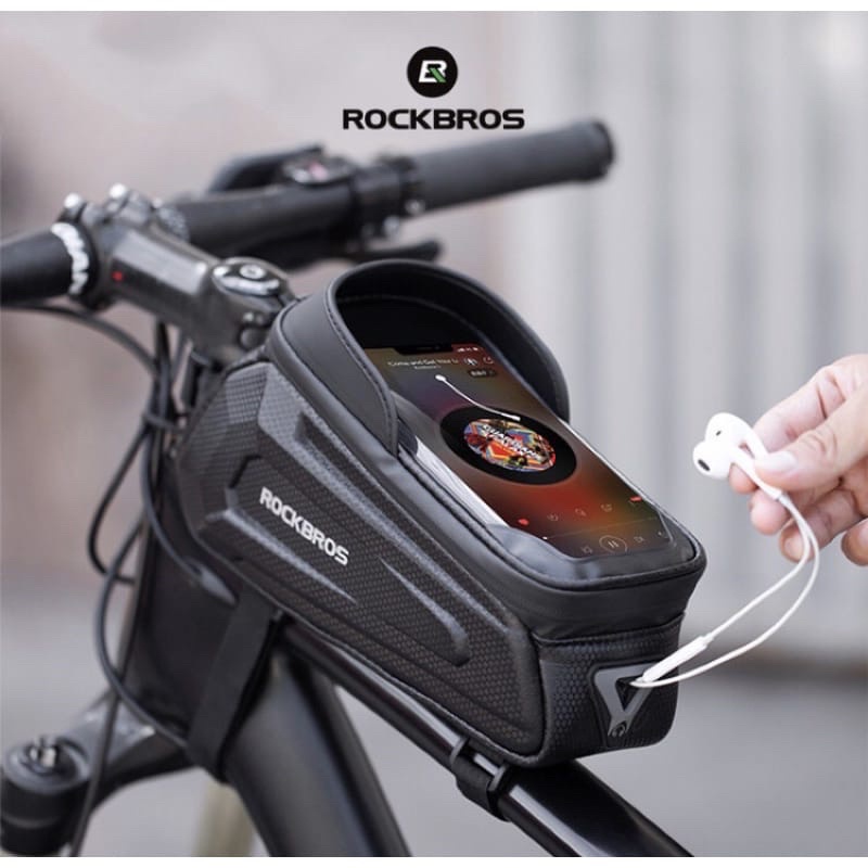 Rockbros Tas B68 tas Sepeda Original Bicycle Bag Waterproof Phone Case