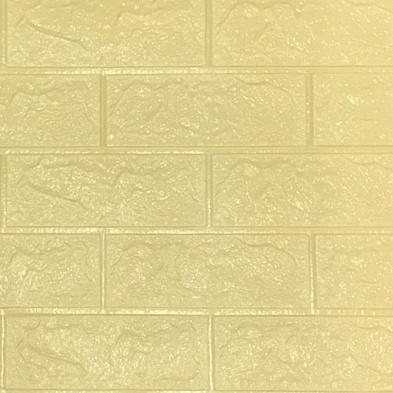 ⭐Gogoland⭐ Wallpaper Dinding Foam 3D / Stiker Wallpaper Dinding Mini Dekorasi / Wallpaper 3D R461-BEIGE