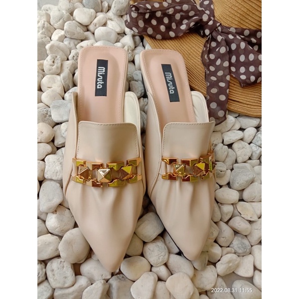 MISUTA Local Brand- maggie sandal flat Primadia 2cm