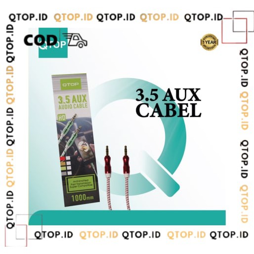 QTOP Original KABEL AUX 1x1 Premium Quality [COD]