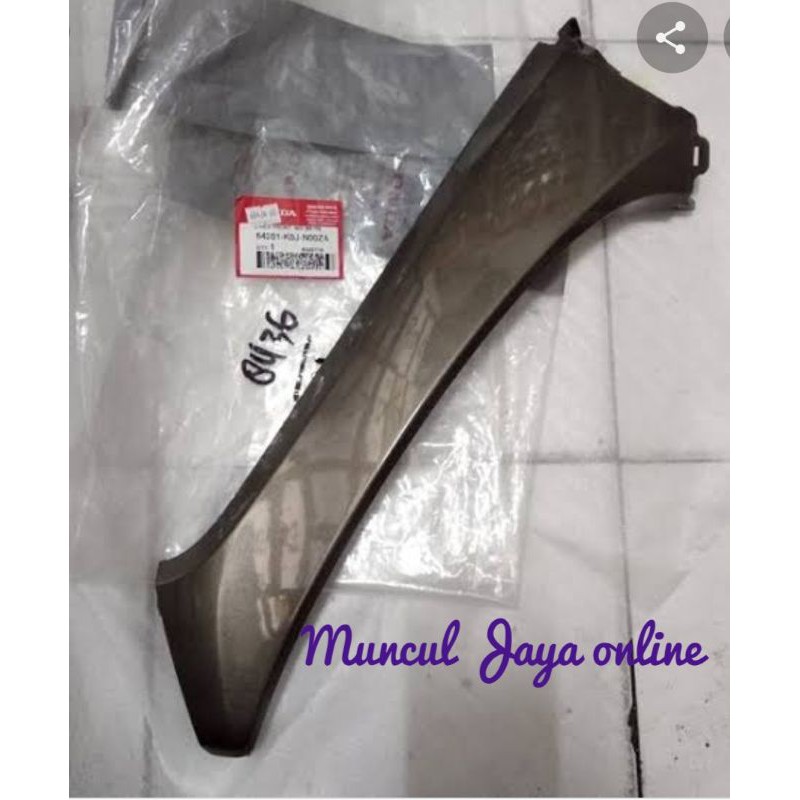 64201-K0J-N00ZA Cover Sayap Kanan Bawah - Garnish Kanan GENIO Coklat