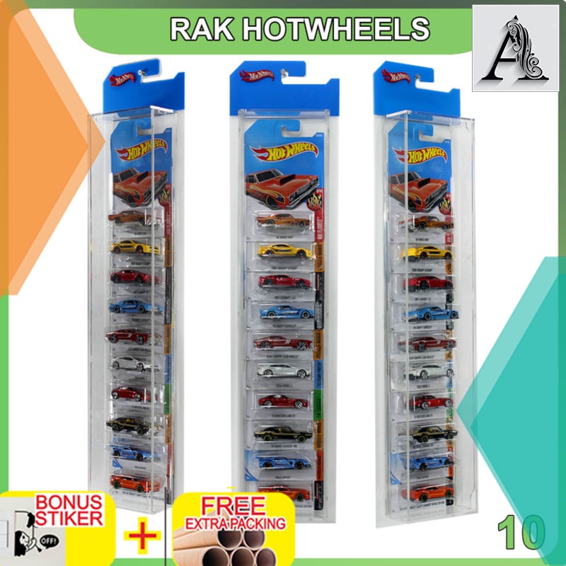 

Promo Rak Acrylic Hotwheels Blister Isi 10