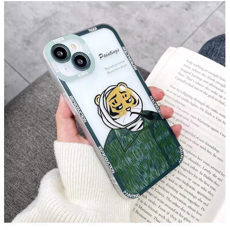 Soft Case Silikon TPU Desain Harimau Untuk Iphone 13 Pro Max / 12 / 11 / XS / XR / X / 8 / 7 / 6 Plus Mini SE 2020