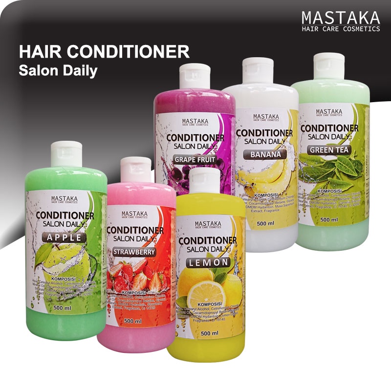 MASTAKA Shampoo &amp; Conditioner Salon Daily PAKET GRAPE FRUIT UNTUK MELEBATKAN RAMBUT