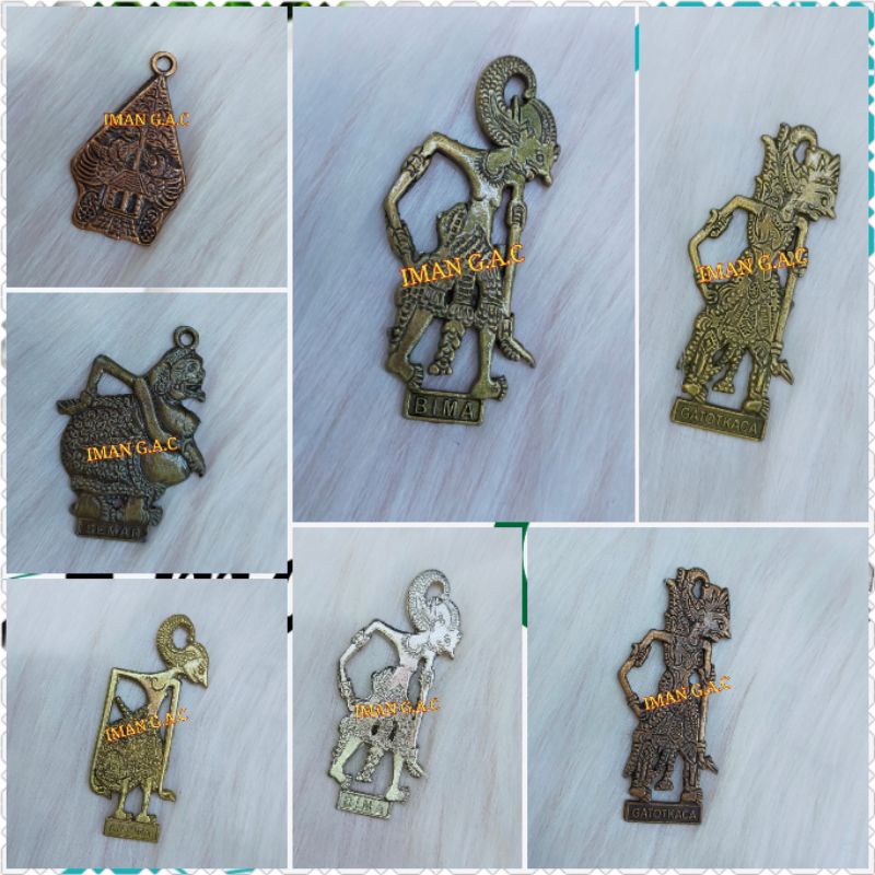 liontin bandul wayang,semar,bima,gatotkaca dll/bandul liontin kalung