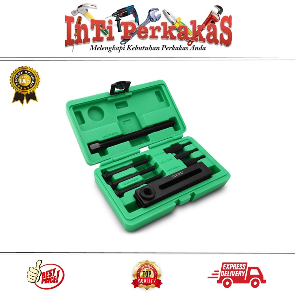 TEKIRO PULLEY HOLDER HEAVY DUTY ADJUSTING CRANK TOOL SET 8 PCS / TREKER RUMAH MESIN MOTOR SET / ALAT