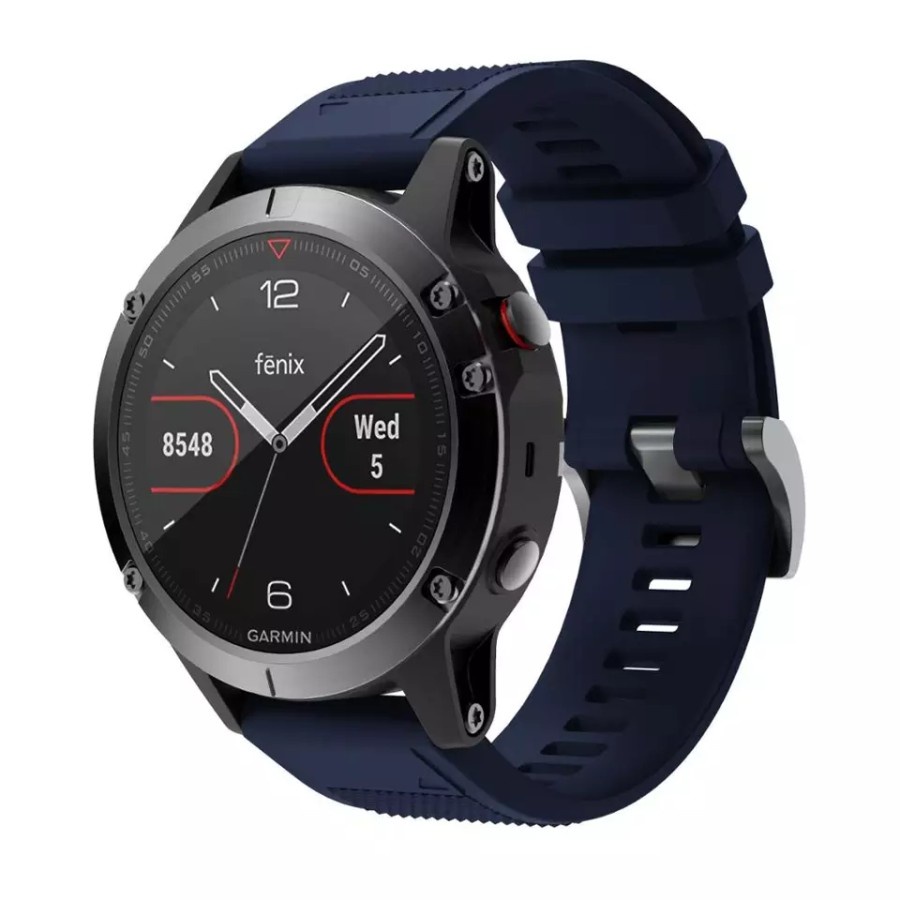 STRAP TALI JAM TANGAN SILIKON RUBBER GARMIN WATCH FENIX 5 6 INSTINCT