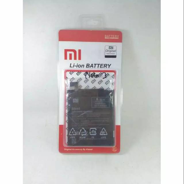 Baterai Xiaomi Redmi Note 3 Original BM46 Batre Batrai Xiaumi Xiomi Redmi Not 3