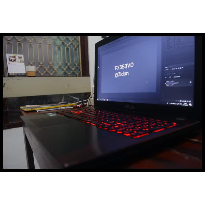 TERMURAH LAPTOP GAMING ROG ASUS FX553VD 15" I7-7700HQ GTX 1050 2GB RAM 8GB DDR4 NEW