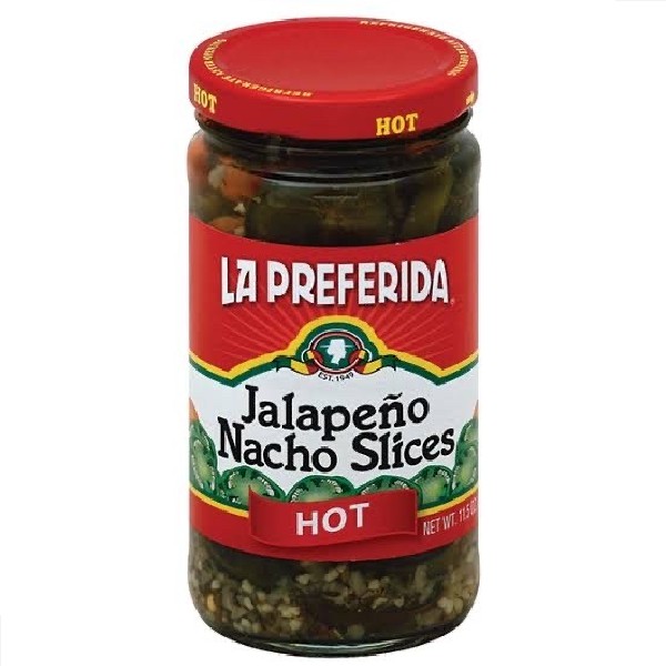 La Preferida Jalapeno Nacho Slices Hot / Acar Cabai Nachos 326 Gram