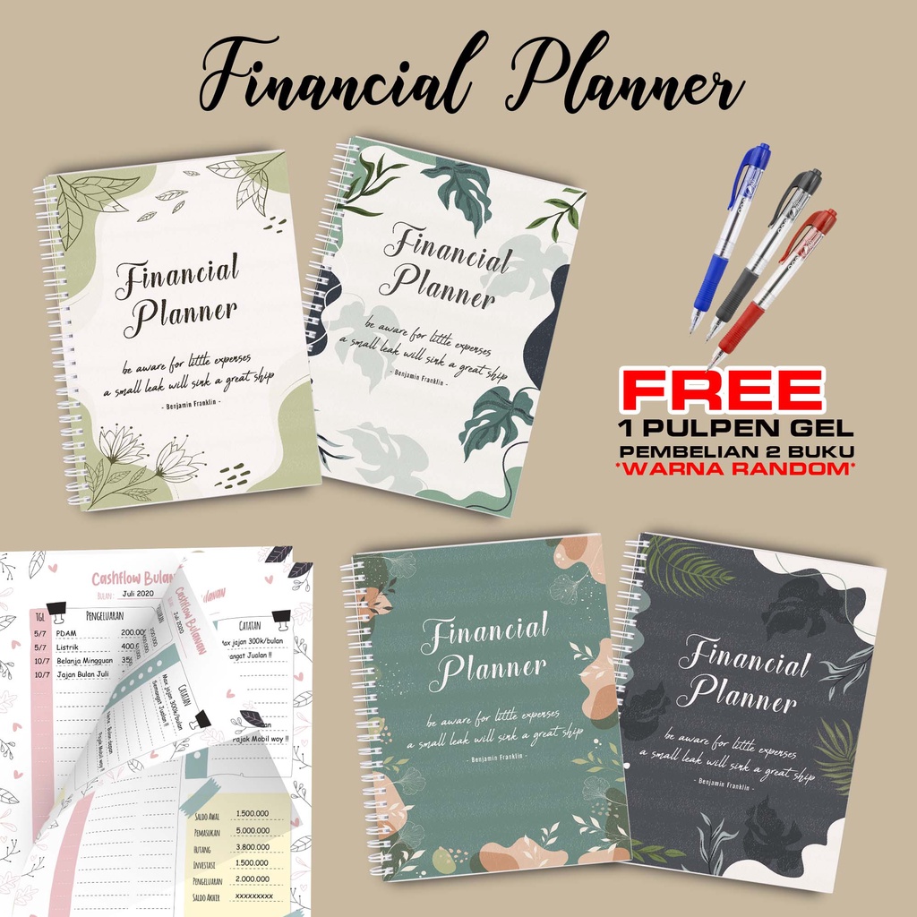 

Hanabi Uang Planner / Financial Planner Beli 2 Buku Gratis Pen Gel Kode FP11