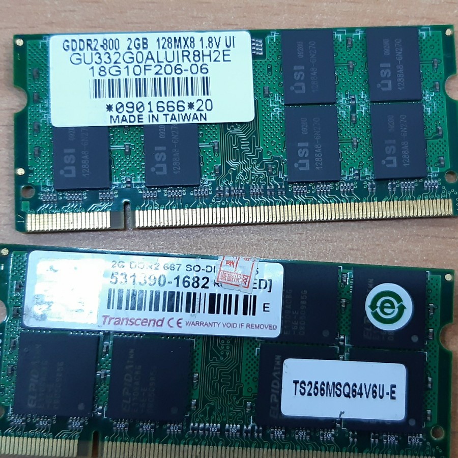ram laptop/sodim ddr2 2gb pc 6400/5300