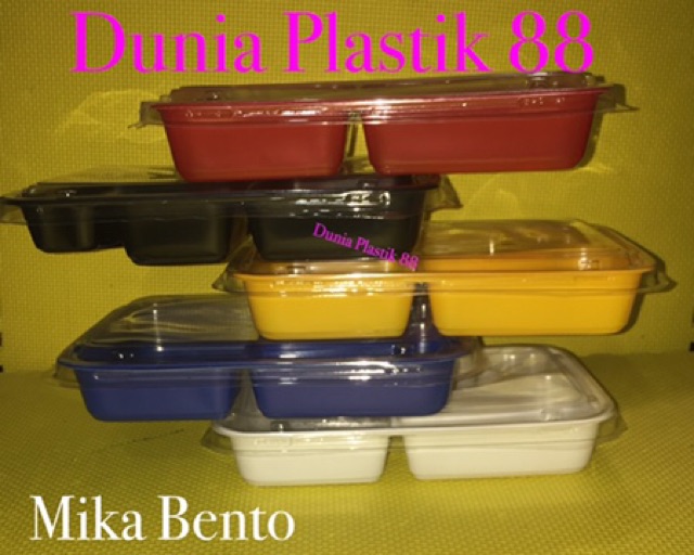 Harga Untuk 50pc 14x20cm Box Mika Kotak Kemasan Bekal Plastik Tempat Makan Nasi Bento Shopee Indonesia