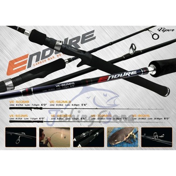 Solusi Viper ENDURE Spinning Rod VE702MHS - 10-20LB Terlaris