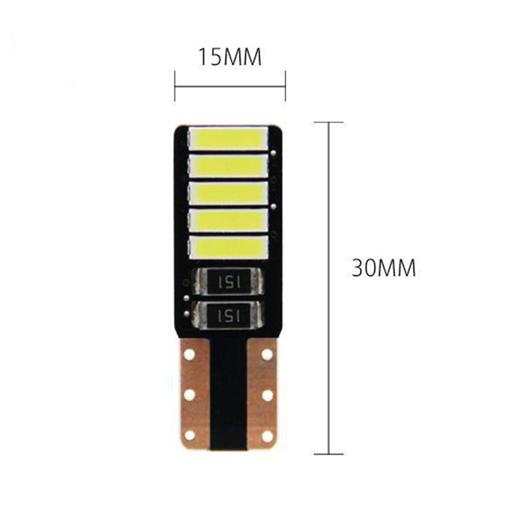 Populer 2pcs Lampu Plat Lampu Bohlam Cahaya Putih 12V COB LED Dome Map