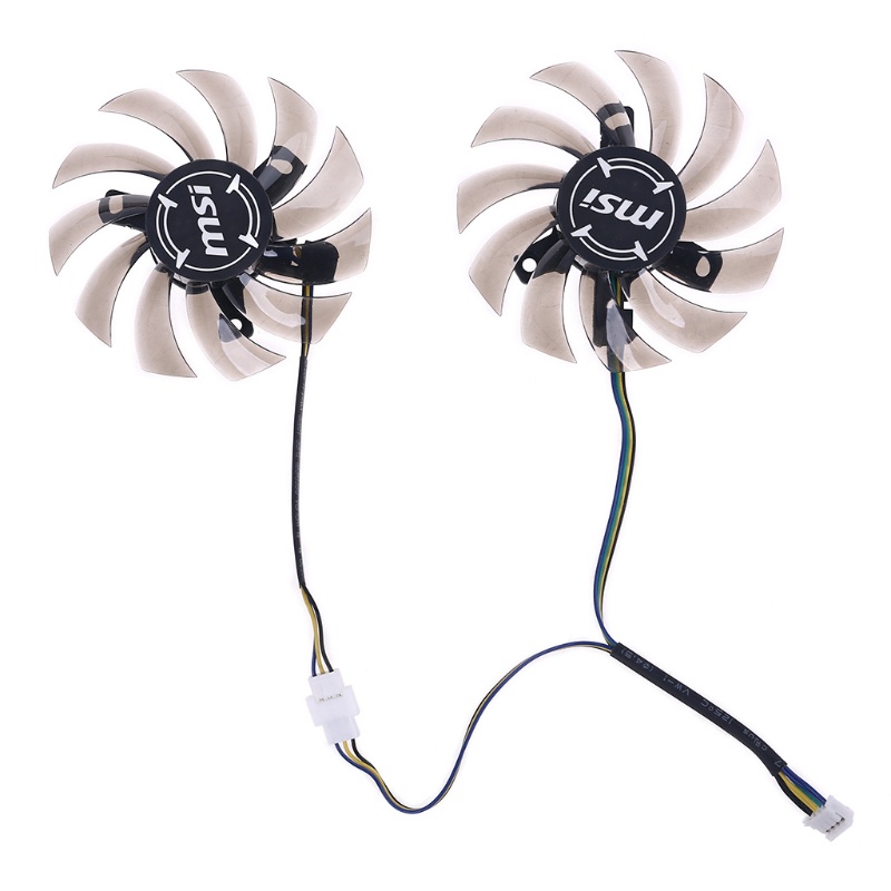 Bt 1pasang FD7010H12S 75mm 4Pin Cooler Fan Untuk Kartu Grafis MSI GTX R6870 R6790