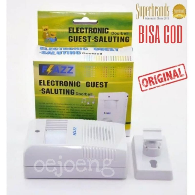 Bel Pintu Sensor Gerak Flazz Electronic Guest Saluting Wireless