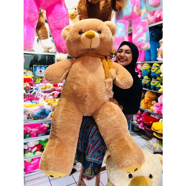 Boneka Teddy Bear FLUFFY Syal PLUFY PREMIUM 1.2Meter