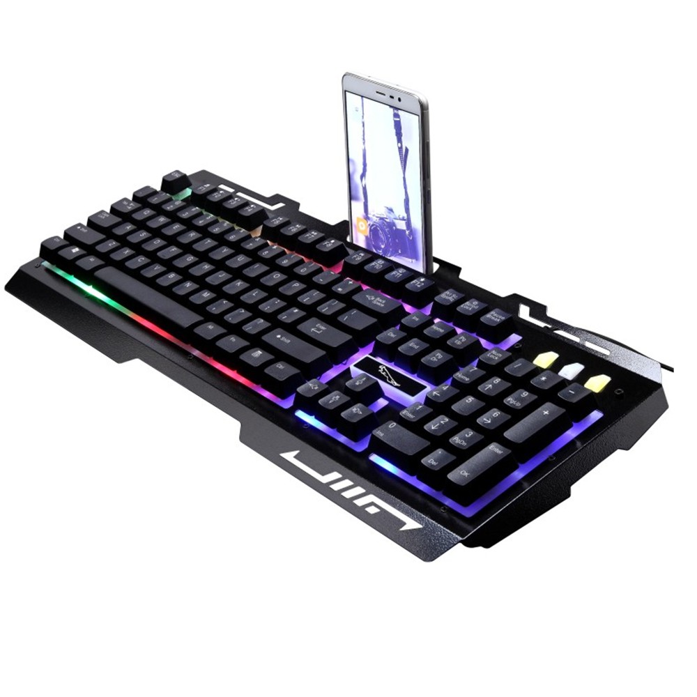 KEYBOARD GAMING RGB LED STAND SMARTPHONE - HITAM