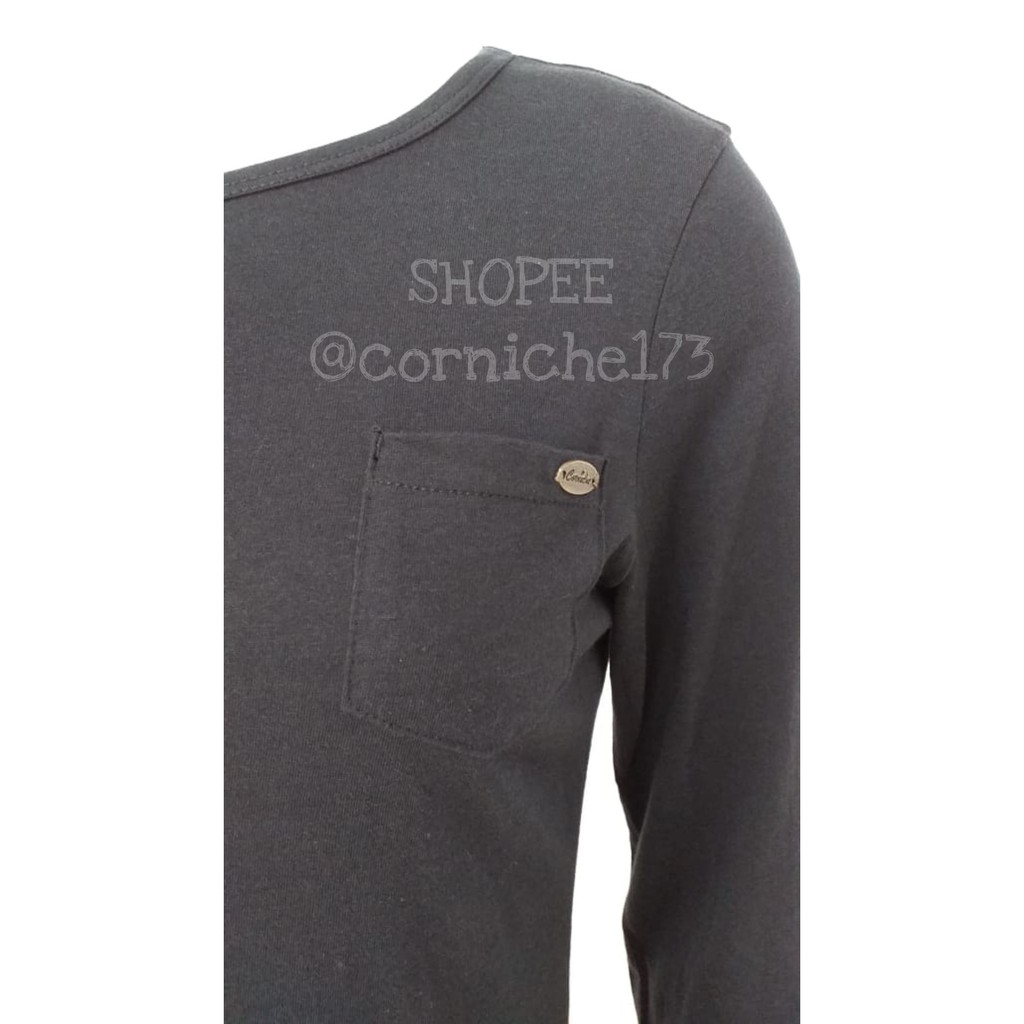 Corniche Pocket Tee Black - TV230904