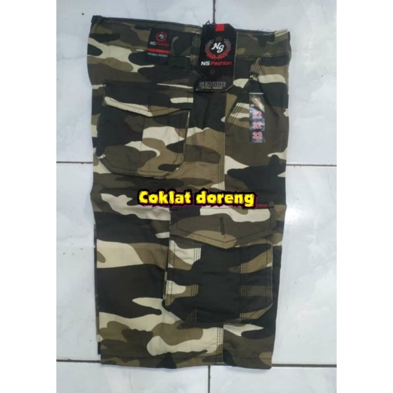 COD CELANA KIMPUL PENDEK CARGO TACTICAL PDL WARNA DORENG