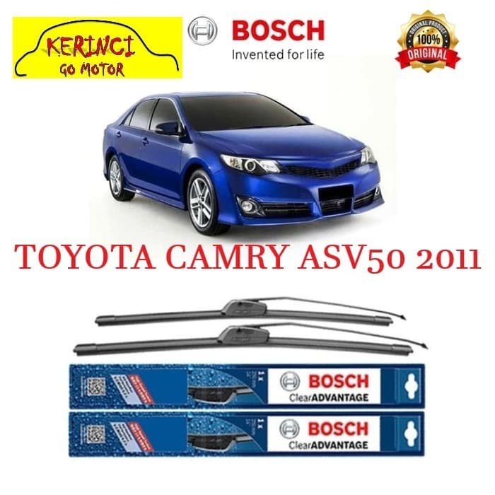 WIPER BOSCH CLEAR ADVANTAGE TOYOTA CAMRY ASV50 2011 24&quot; &amp; 20&quot; SEPASANG