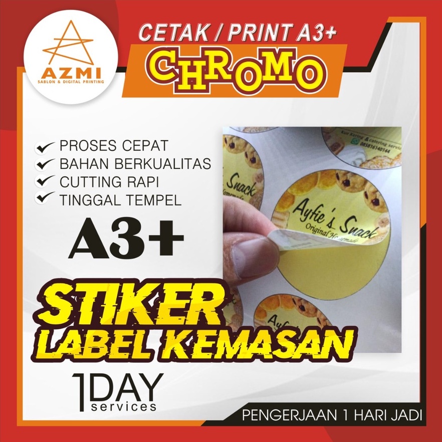 

Cetak Stiker Label Makanan / Stiker Label Murah