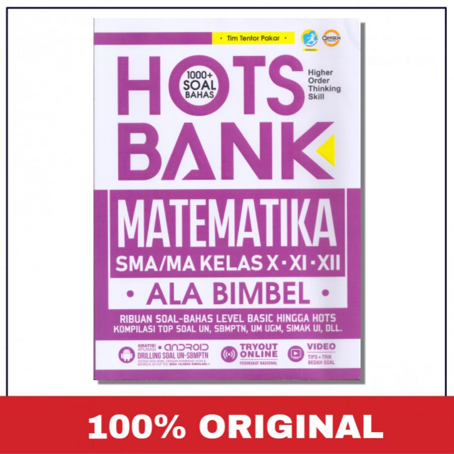 Hots Bank Matematika Sma Kelas 10 11 12 Ala Bimbel 1 Buku Untuk