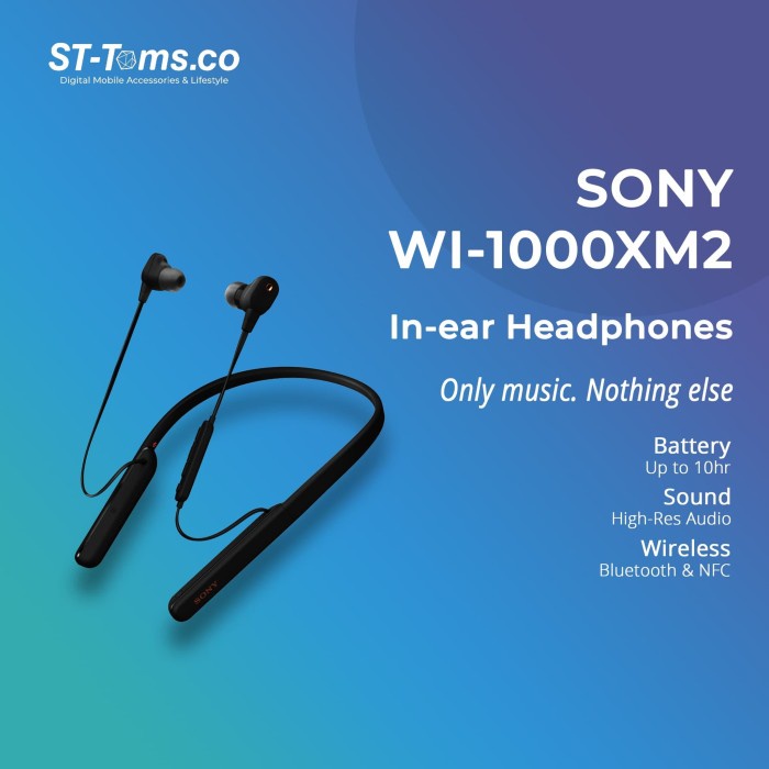 SONY WI 1000XM2 / WI1000XM2 NOISE CANCELLING BLUETOOTH EARPHONES