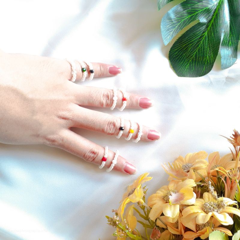 Cincin Manik kelingking KOREA STYLE ACCESSORIES / Ring Simpel Ceko