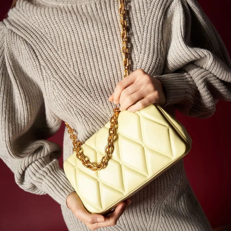 CK Candy Chain-Handle Quilted Bag