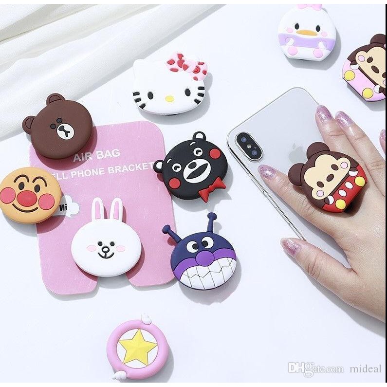 Popsocket 3D RANDOM motif karakter lucu 3M holder sandaran hp pop socket