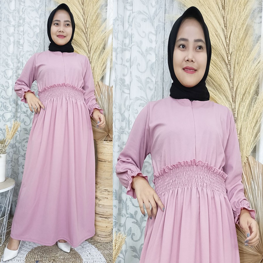 GAMIS BUSUI LEIA PINGGANG KARET carlinafashion