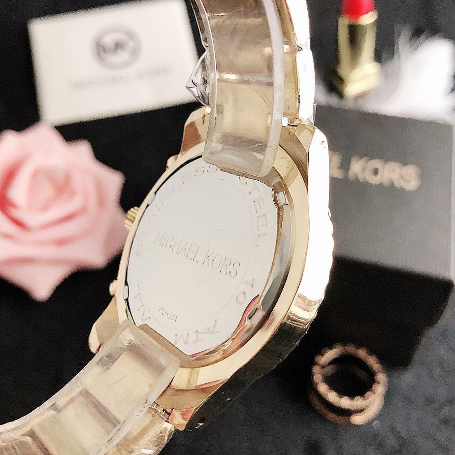 Harga TERMURAAH.. ✅COD MK Jam Tangan Tali Baja Tahan Karat Wanita Women Watch Stainless Steel Ladies