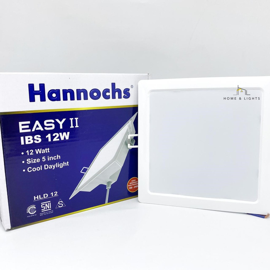 Lampu Downlight LED Hannochs Easy II Segi 12W