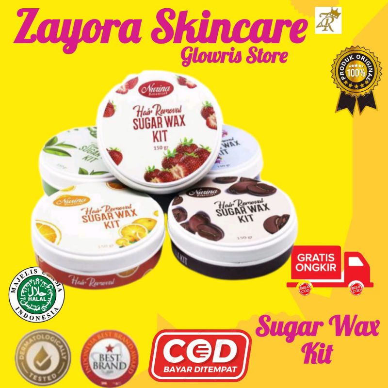 Perontok Bulu/ Sugar Waxing Kit Perontok Bulu Ketiak, Tangan, dan Kaki