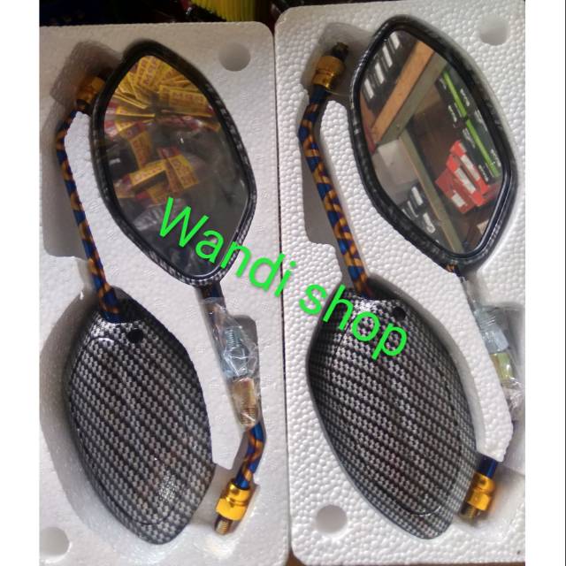 Spion carbon beat tangkai blue xxx Vario 125 150 beat fi Scoopy fi