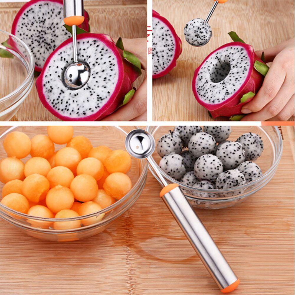 [Elegan] Ball Digger Dapur Salad Es Krim Sendok Tumbuk Buah Platter Tools