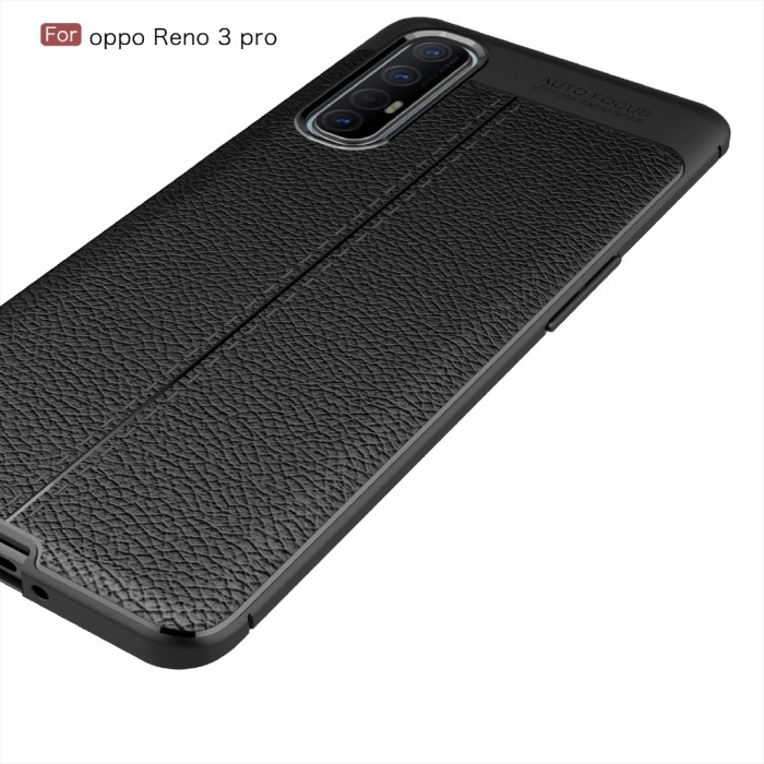 LEATHER CASE OPPO RENO 3 PRO - TPU AUTO FOCUS EMBOSS SOFTCASE