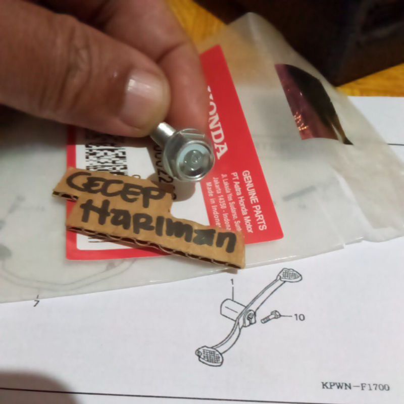 baut perseneling Honda Kirana kharisma supra x 125 original